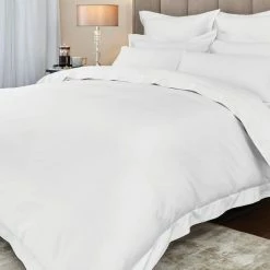 Best deal ⌛ Hotel Hotel Cotton 230 Thread Count Sateen White Duvet Cover ✨ -Hotel shop 1000160062 alt02