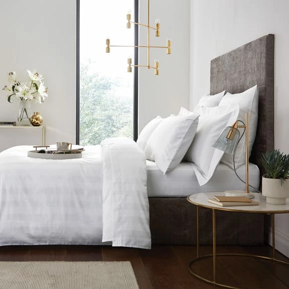 Discount 🎉 Hotel Hotel Cotton 230 Thread Count White Stripe Duvet Cover 🌟 3 Discount 🎉 Hotel Hotel Cotton 230 Thread Count White Stripe Duvet Cover 🌟 - Image 3