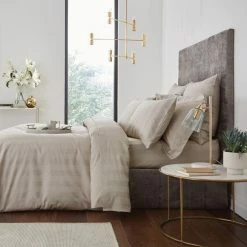 Best deal 🌟 Hotel Hotel Cotton 230 Thread Count Natural Stripe Duvet Cover ✔️ -Hotel shop 1000167760 alt02