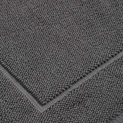 Hot Sale 😉 Hotel Hotel Soft Cotton Terry Graphite Bath Mat 🔔 -Hotel shop 1000180816 alt03