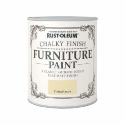 Promo 😍 Rust-Oleum Rust-Oleum Clotted Cream Matt Furniture Paint ❤️