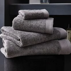 Best Pirce 💯 Hotel Hotel Pima Cotton Graphite Towel 🎉