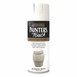 Budget 😍 Rust-Oleum Rust-Oleum Blossom White Satin Painter's Touch Spray Paint 400ml 😀