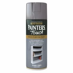 Best Sale ⭐ Rust-Oleum Rust-Oleum Dark Grey Gloss Painter's Touch Spray Paint 400ml 🔔