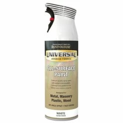 Budget 🧨 Rust-Oleum Rust-Oleum White Gloss Universal All-Surface Spray Paint 400ml 💯