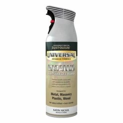 Best Sale โ Rust-Oleum Rust-Oleum Satin Nickel Universal Metallic All-Surface Spray Paint 400ml โจ
