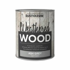 Buy 😀 Rust-Oleum Rust-Oleum Ash Grey Matt Weathered Wood Paint 750ml 🧨