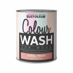 Best Sale 🔥 Rust-Oleum Rust-Oleum Coral Frost Colour Wash Paint 750ml ⭐