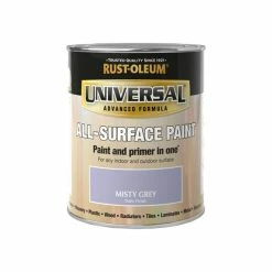 Budget 🛒 Rust-Oleum Rust-Oleum Misty Grey Satin Universal All-Surface Paint ⌛