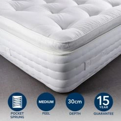 Outlet ❤️ Hotel Hotel Pillow Top 1500 Pocket Sprung Mattress 👏